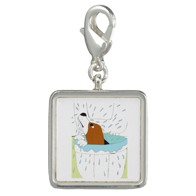 toilet dog  charm (Front)