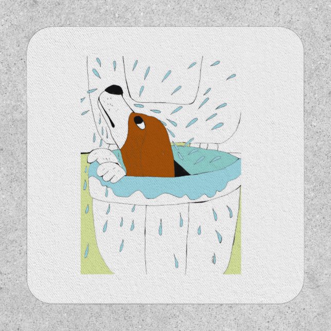 toilet dog  patch (Front)