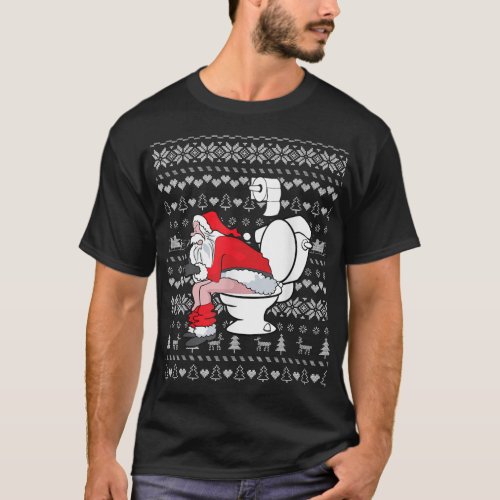 Toilet Funny Santa Ugly Christmas Sweater Funny Gi