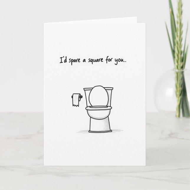 Toilet Humor Couple Love Card (Front)