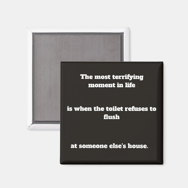 Toilet Humor  Magnet (Front/Back)