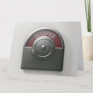 Toilet Indicator Occupied Card