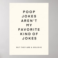 Toilet joke art canvas print