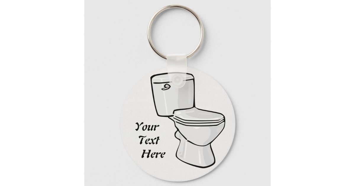 Toilet Keychain Zazzle