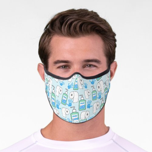 Toilet Paper and Hand Sanitizer Premium Face Mask