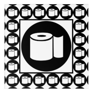 Toilet Paper, Bath Room Acrylic Wall Art