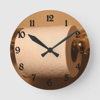 Toilet Paper Bathroom Clock