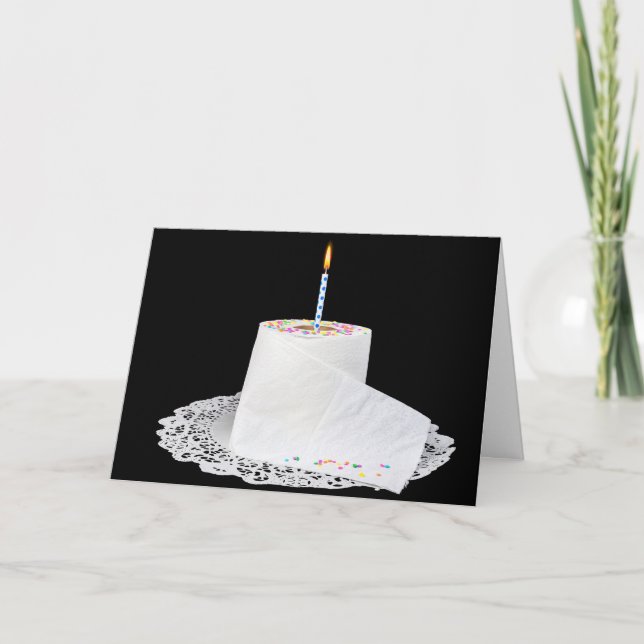 Toilet Paper birthday cake Card (Front)