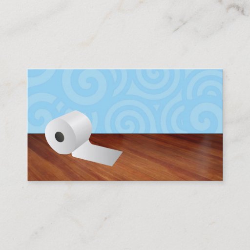 Customizable Toilet Paper Business Cards