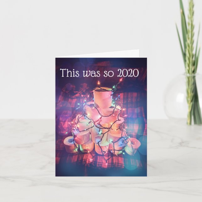 Toilet Paper Christmas Humor Card (Front)