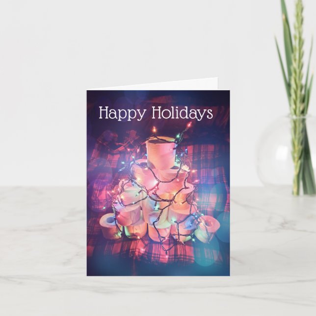 Toilet Paper Christmas Humor Card (variant) (Front)
