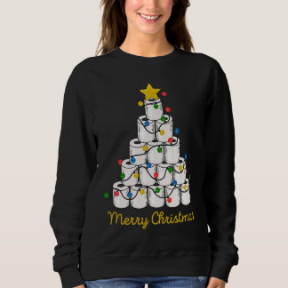 Toilet Paper Christmas Tree 2020 Quarantine Holida Sweatshirt