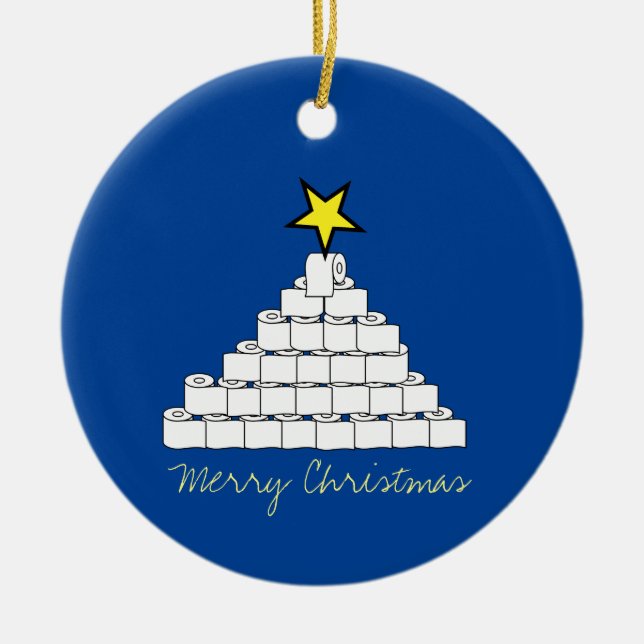 Toilet Paper Christmas Tree Ornament (Front)