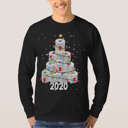 Toilet Paper Christmas Tree Ugly Christmas Family  T_Shirt