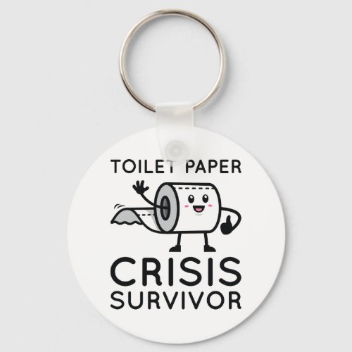 Toilet Paper Crisis Survivor Keychain
