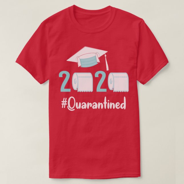 Toilet Paper Face Mask Happy Senior 2020 d Class O T-Shirt (Design Front)