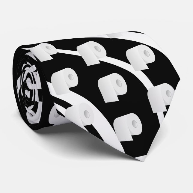 Toilet Paper Neck Tie (Rolled)