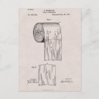 Toilet Paper Patent No. 465,588 by S. Wheeler 1891