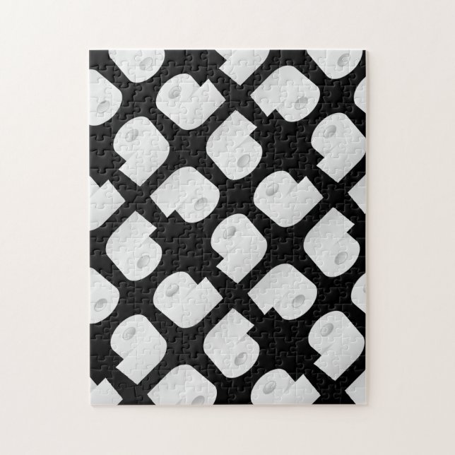 Toilet Paper Pattern Jigsaw Puzzle (Vertical)