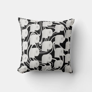 Toilet Paper Pattern Throw Pillow