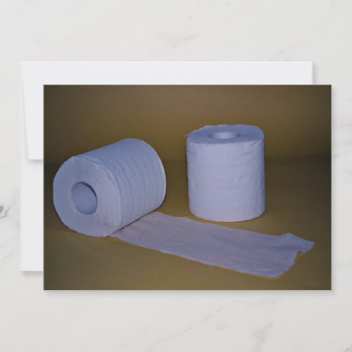 Toilet paper Photo Custom Invitations