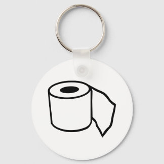 Toilet paper role keychain