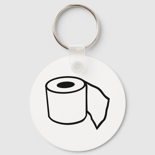 Toilet paper role keychain (Front)