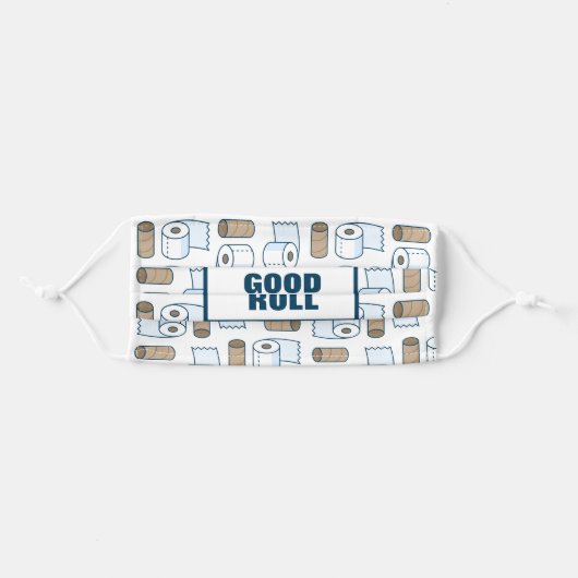 Toilet Paper Roll Adult Cloth Face Mask (Front, Folded)
