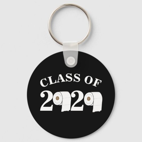 toilet paper roll class of 2020 funny graduation keychain