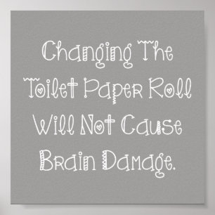 Toilet Paper Roll Poster