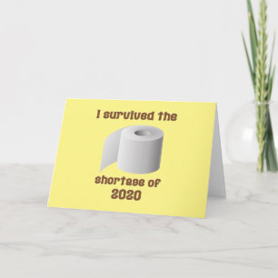 Toilet Paper Shortage Card