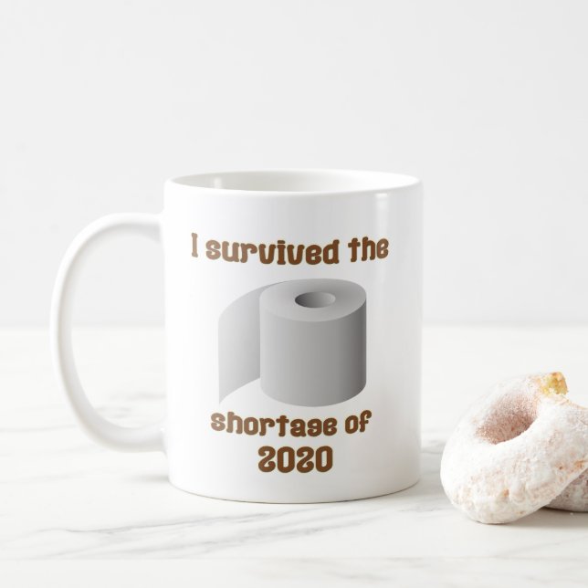 Toilet Paper Shortage Coffee Mug (With Donut)