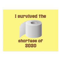 Toilet Paper Shortage Postcard