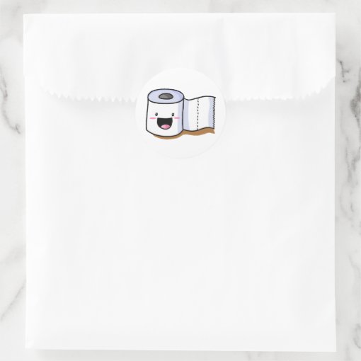 toilet paper sticker Zazzle