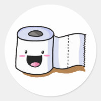 toilet paper sticker