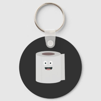 Toilet paper with face keychain