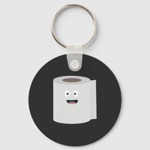 Toilet paper with face keychain