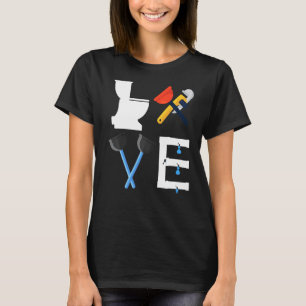 Toilet Plumber Pipefitter Plumbing Contractor Stea T-Shirt