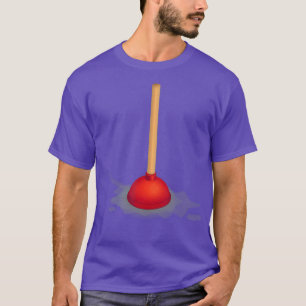 Toilet Plunger Funny Plumber Bathroom T-Shirt
