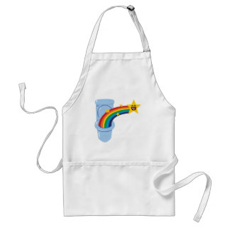 Toilet Rainbow Adult Apron