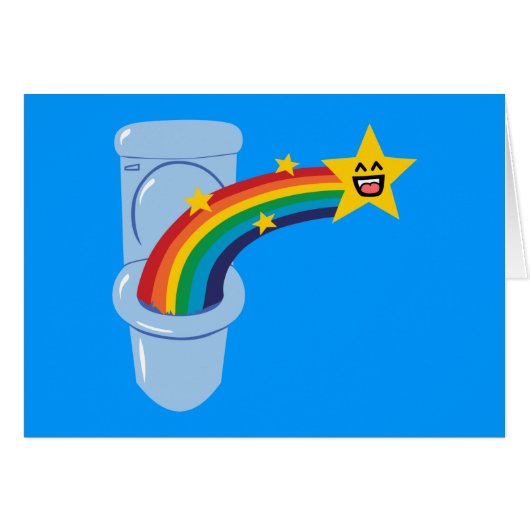 Toilet Rainbow Cards (Front Horizontal)
