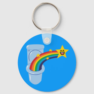 Toilet Rainbow Keychain