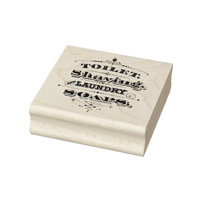 Toilet Shaving Laundry Soaps Rubber Art Stamp (Stamp)