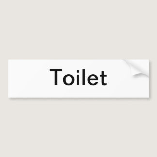 Toilet Sign Bumper Sticker