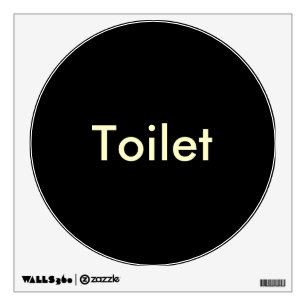 Toilet Sign Wall Sticker