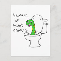 Toilet Snakes Funny Bathroom Humor