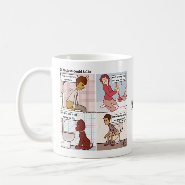 Toilet Talk Coffee Mug (Left)