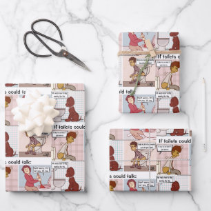 Toilet Talk Wrapping Paper Sheets
