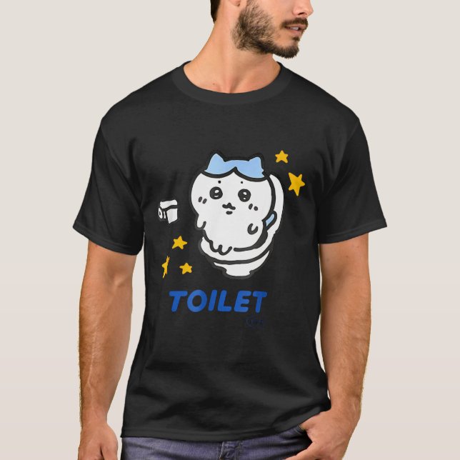 Toilet Time Chikawa Meme Funny Tee  (Front)