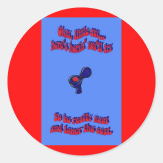 Toilet Training 105 Classic Round Sticker